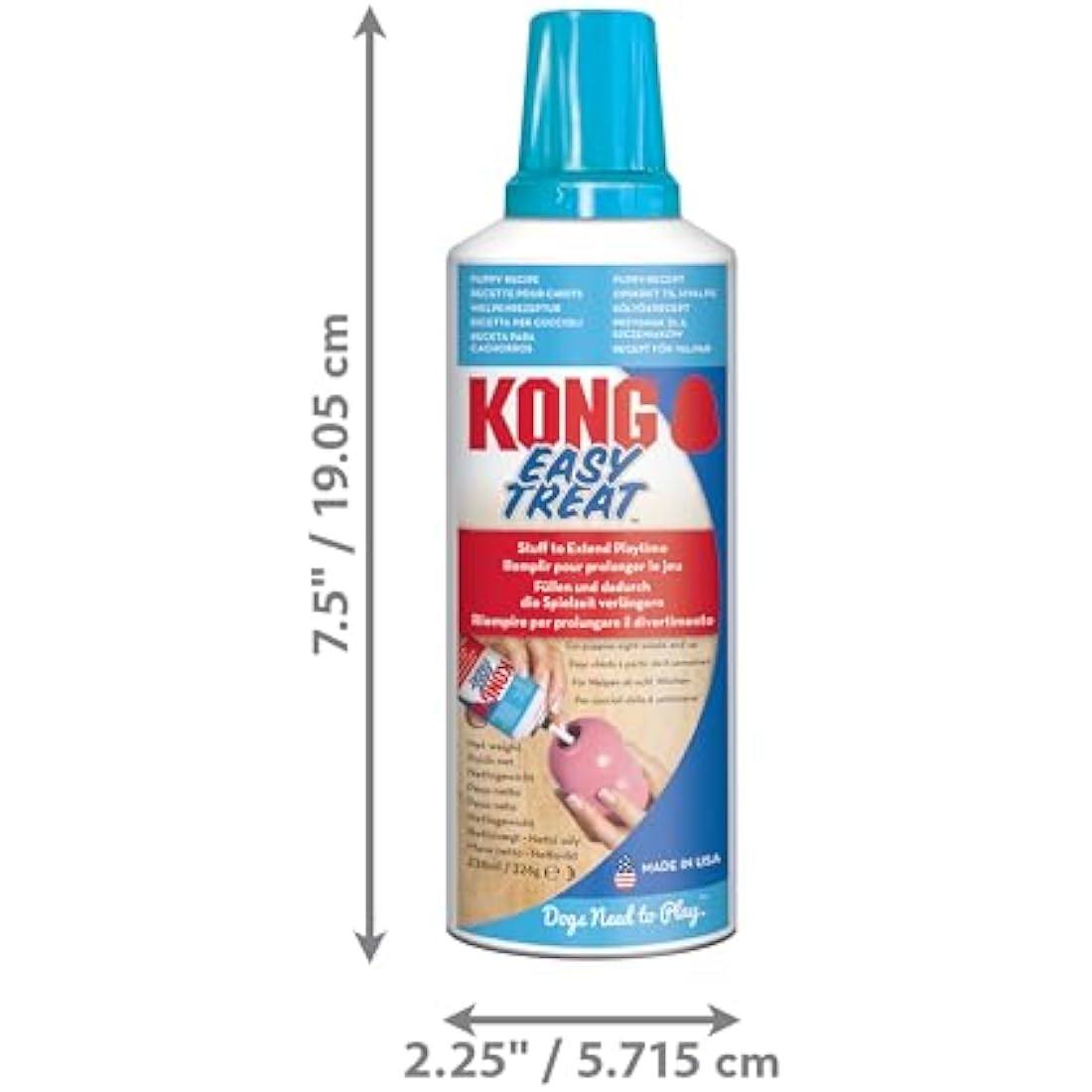 KONG Easy Treat Puppy Recipe Dog Treat Paste for Toy Stuffing – 8 oz