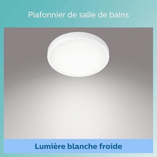 Philips Doris LED Bathroom Ceiling Light | 17W 4000K IP44 Cool White