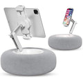 Viozon Tablet Pillow Stand | 360° Adjustable Kindle Holder for Bed – Grey