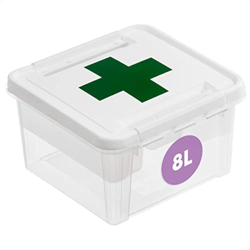 SmartStore 8L First Aid Box – Lockable Medicine Storage with Insert Tray