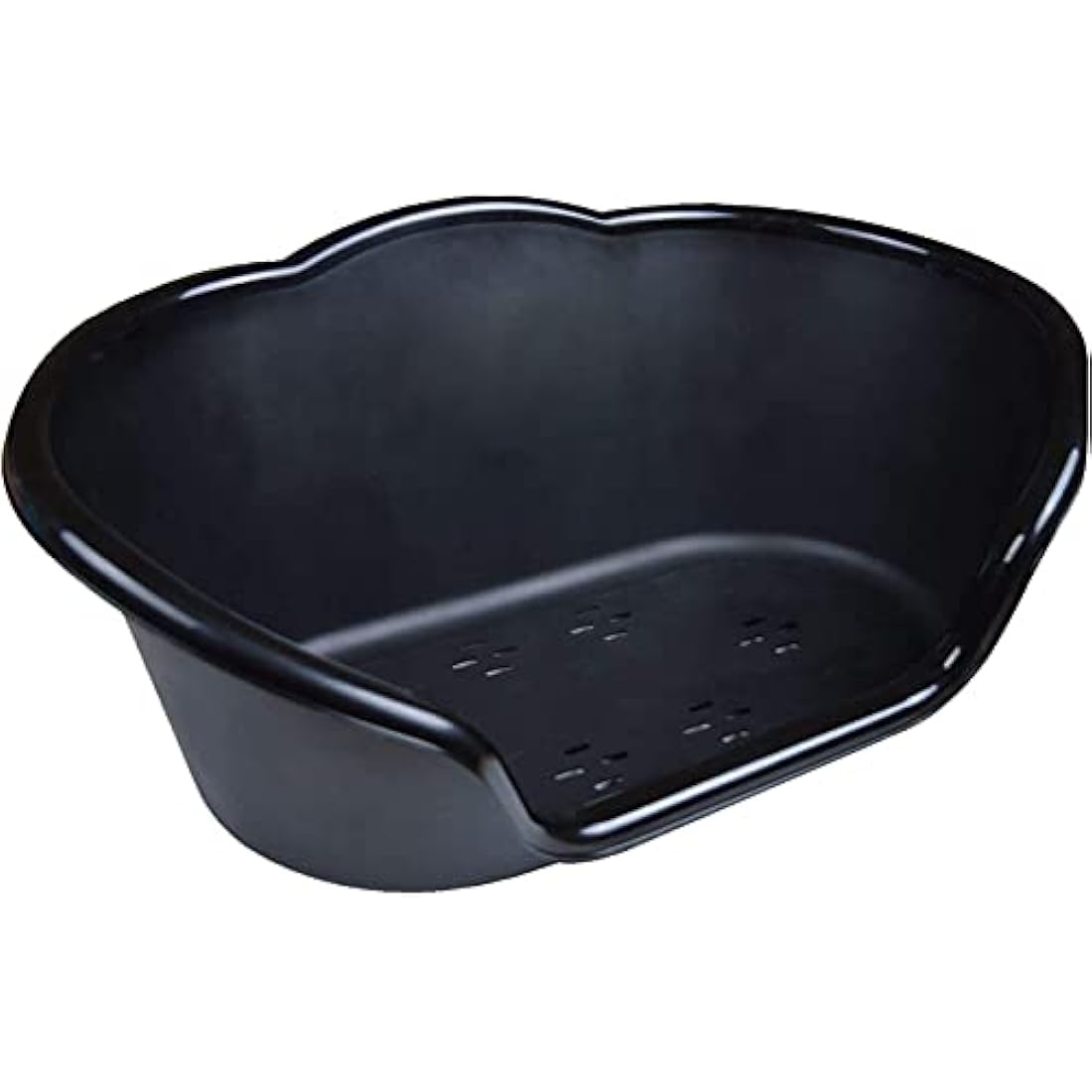 Small Plastic Pet Bed – Waterproof Dog & Cat Basket, Black