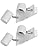 ledscom.de WAIKA Wall Light – 2-Light Adjustable GU10 Spotlight, White