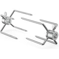 Onlyfire Rotisserie Forks for 8mm Square Spit Rods | 2-Piece Metal Set