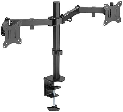 Amer Dual Monitor Stand – Height Adjustable VESA Mount for 17-32" Screens