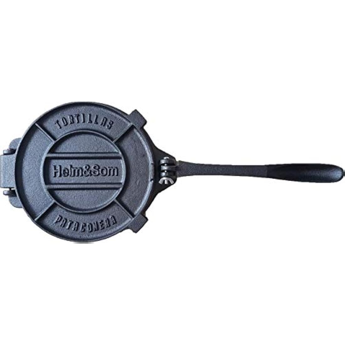 Helm & Som 8-Inch Cast Iron Tortilla Press with 100 Parchment Papers