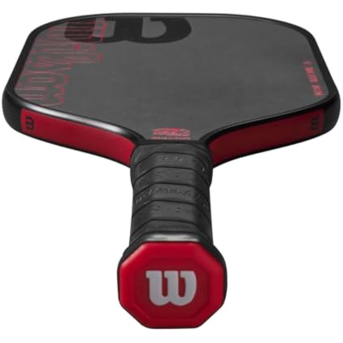 Wilson Blaze Tour 16 Pickleball Paddle – Raw Carbon Fiber, Black/Red