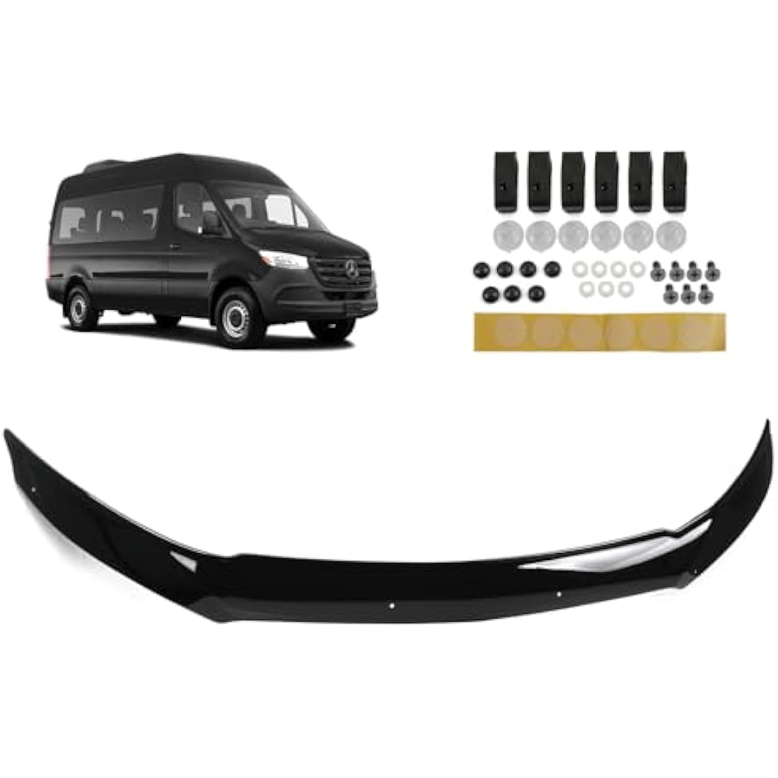 Bonnet Wind Stone Deflector for Mercedes Sprinter W907 2018+