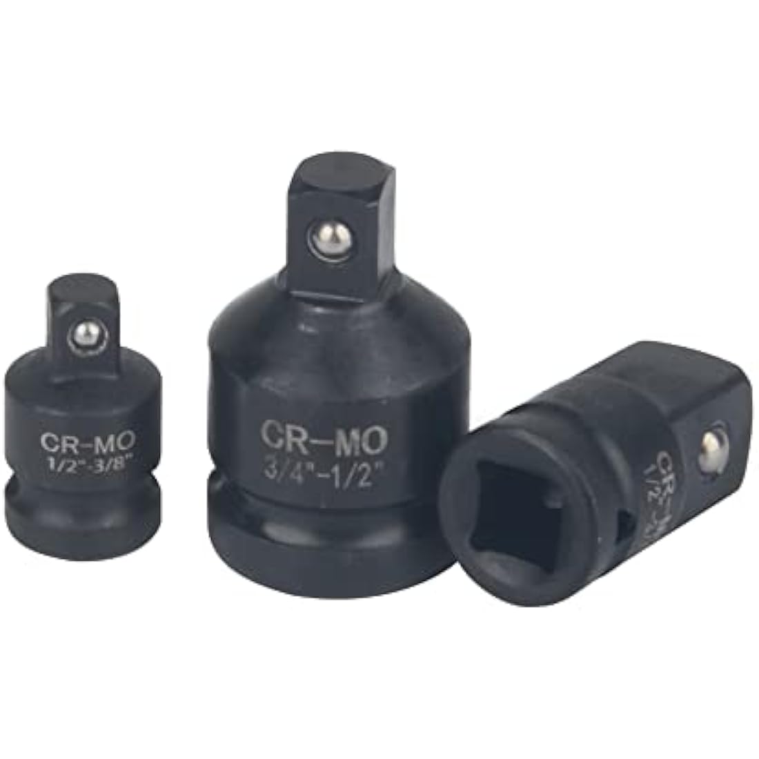 DAYUAN 6pcs Impact Socket Adapter Set – Chrome Molybdenum Steel 1/4" to 3/4" Drive Reducers