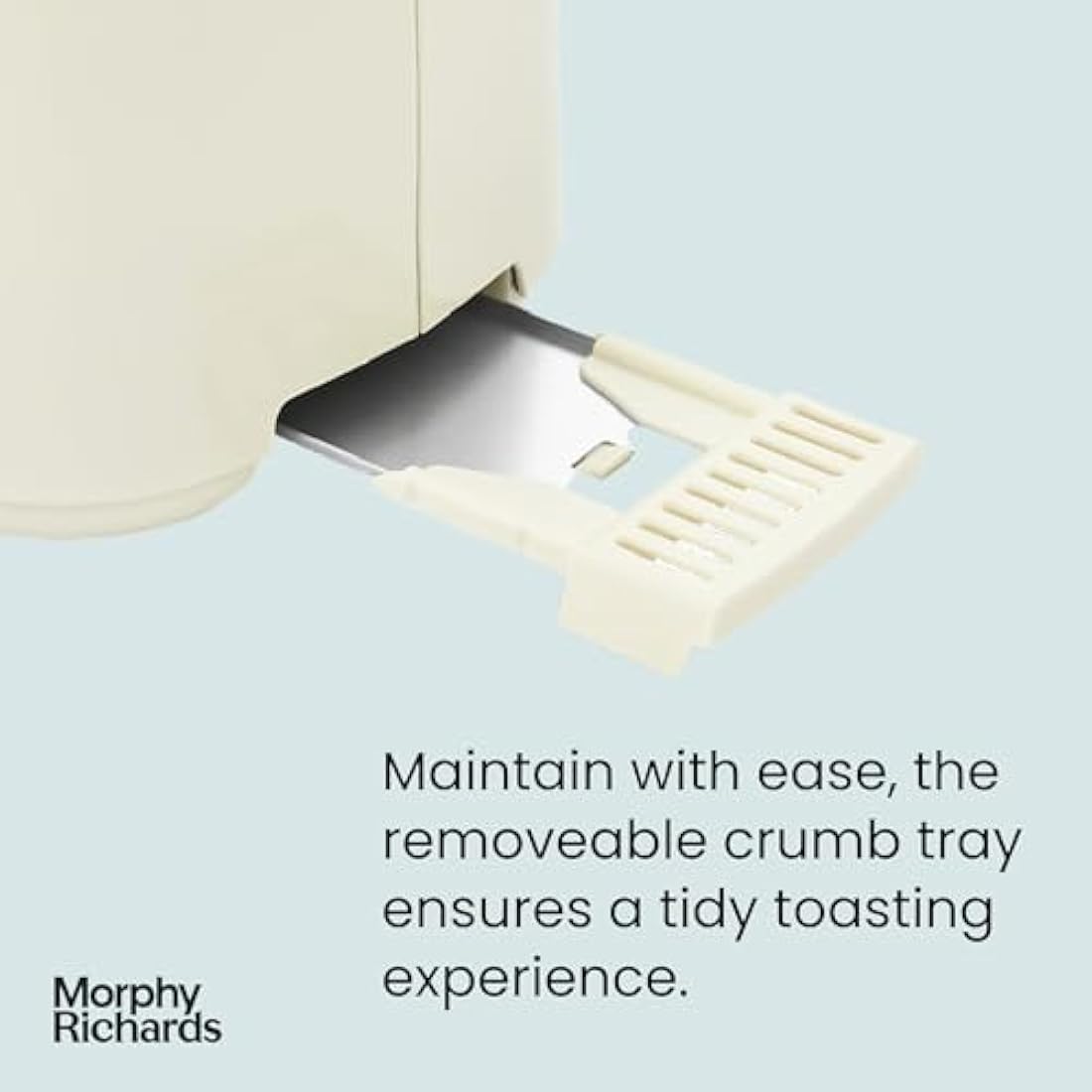 Morphy Richards Equip 2-Slice Toaster | Stainless Steel - Cream