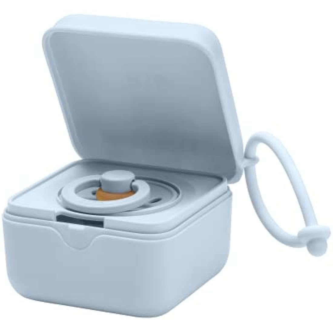 BIBS Pacifier Box and Microwave Sterilizer - BPA-Free - Baby Blue