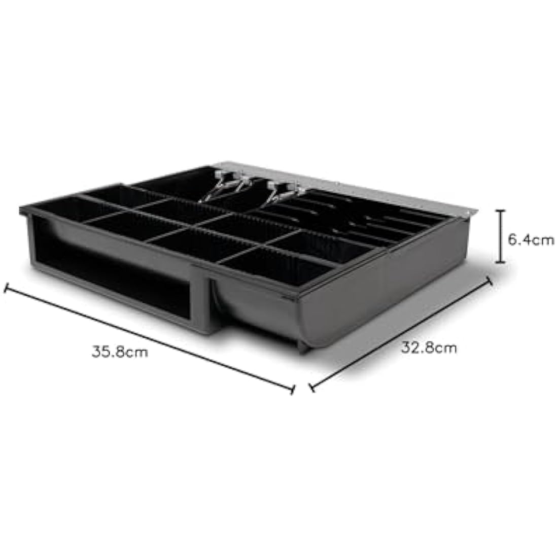 Safescan 4141T2 Cash Drawer Tray – Adjustable 6 Note & 8 Coin Slots