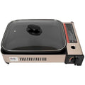 NJ Portable Gas BBQ Grill – 2.2kW Tabletop Camping Stove with Lid