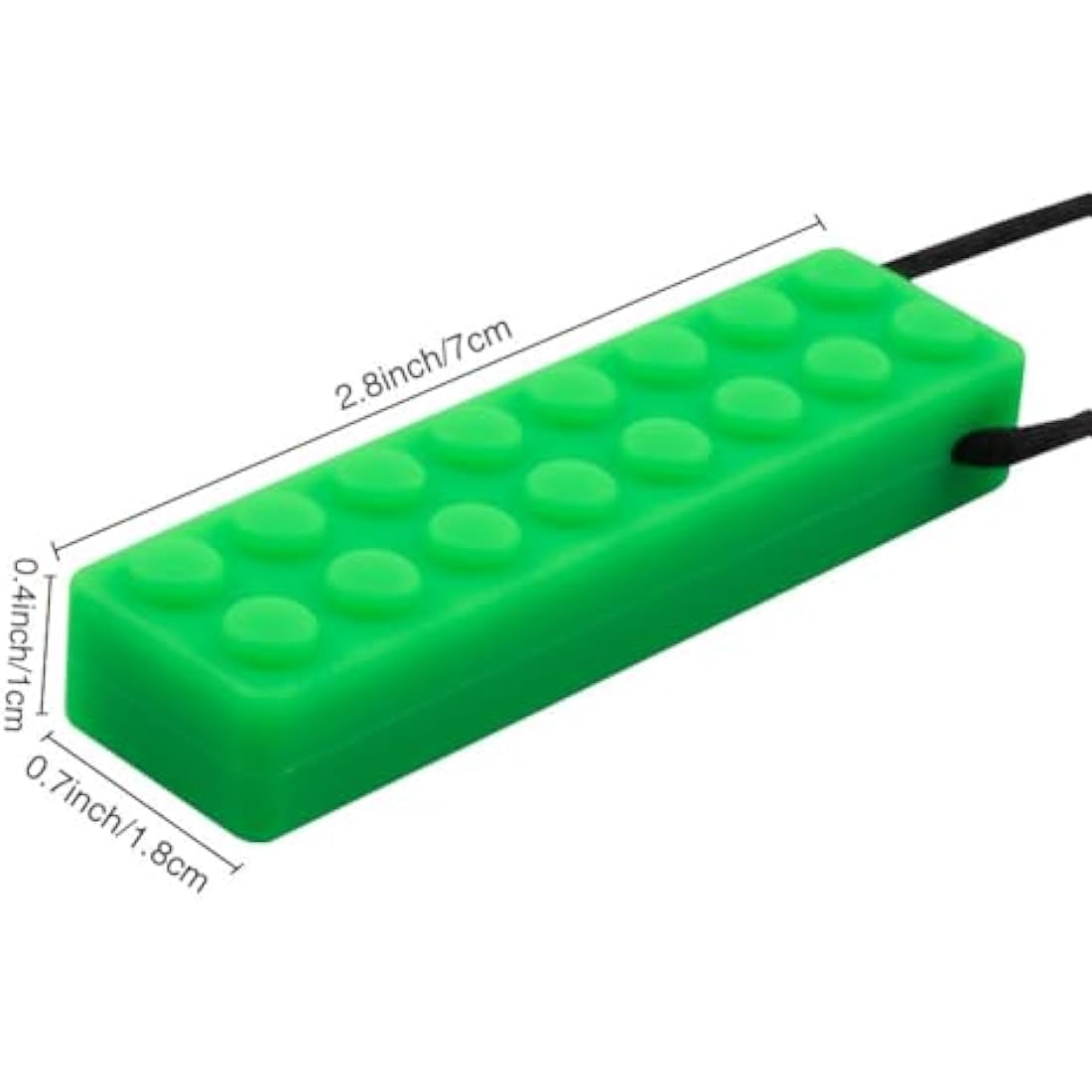 Novelfun Sensory Chew Necklace - 5 Pack Food-Grade Silicone Fidget Toy