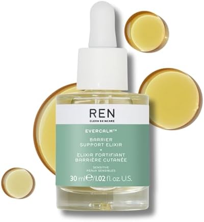 REN Evercalm Barrier Support Elixir – Hydrating Face Oil for Redness, 30ml