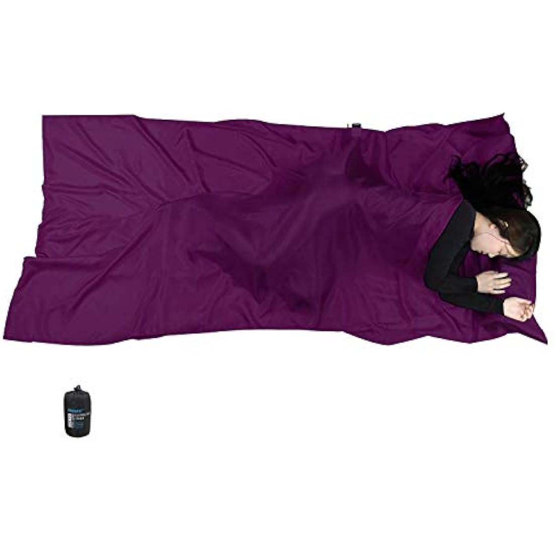 BROWINT Mulberry Silk Sleeping Bag Liner | Extra Wide Travel Sleep Sack