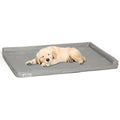 PetFusion PuppyChoice Orthopedic Dog Crate Mat | Grey Suede - Medium