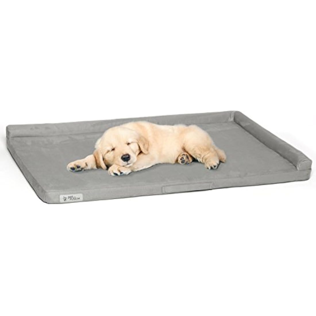 PetFusion PuppyChoice Orthopedic Dog Crate Mat | Grey Suede - Medium