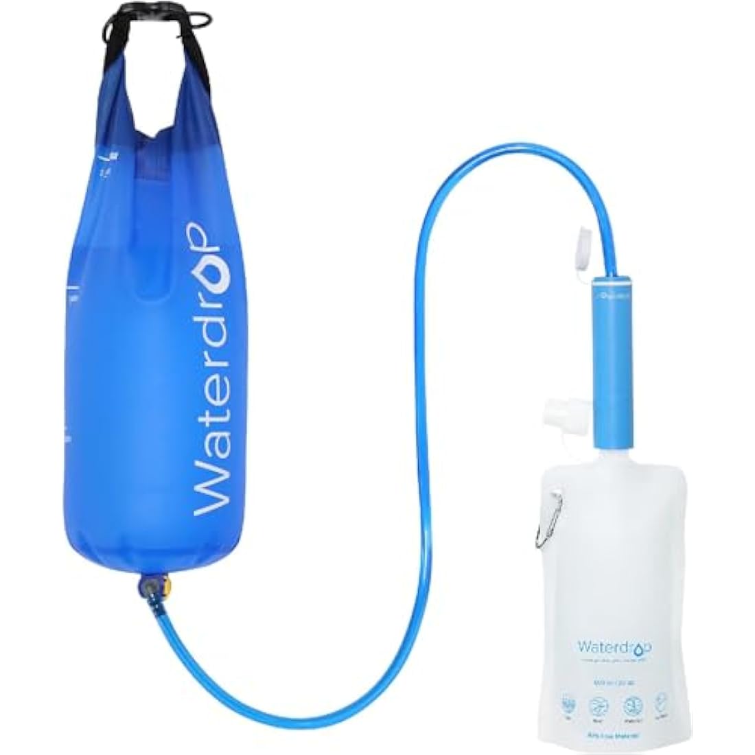 Waterdrop Personal Water Filter Straw with Gravity Bag for Camping & Hiking