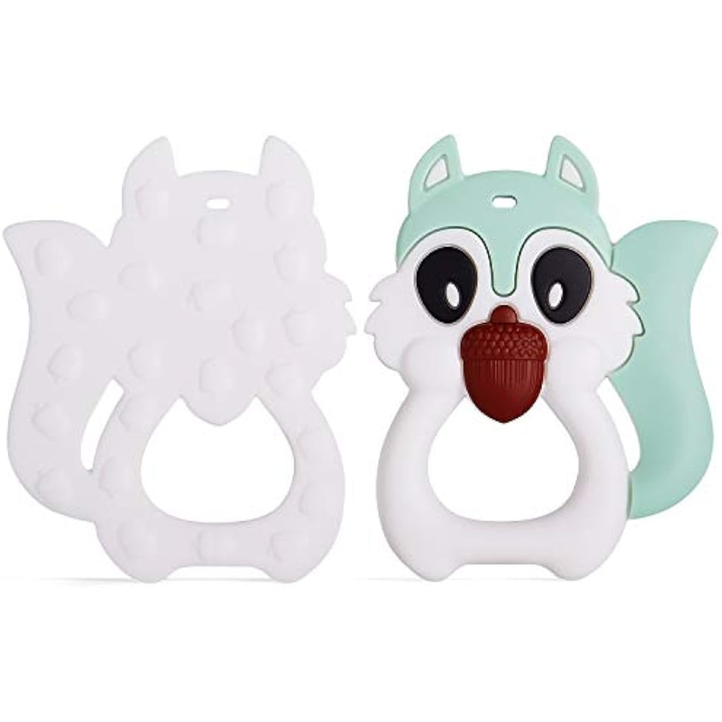 PREMYO Silicone Baby Teething Toy – BPA-Free Squirrel Teether for Gums