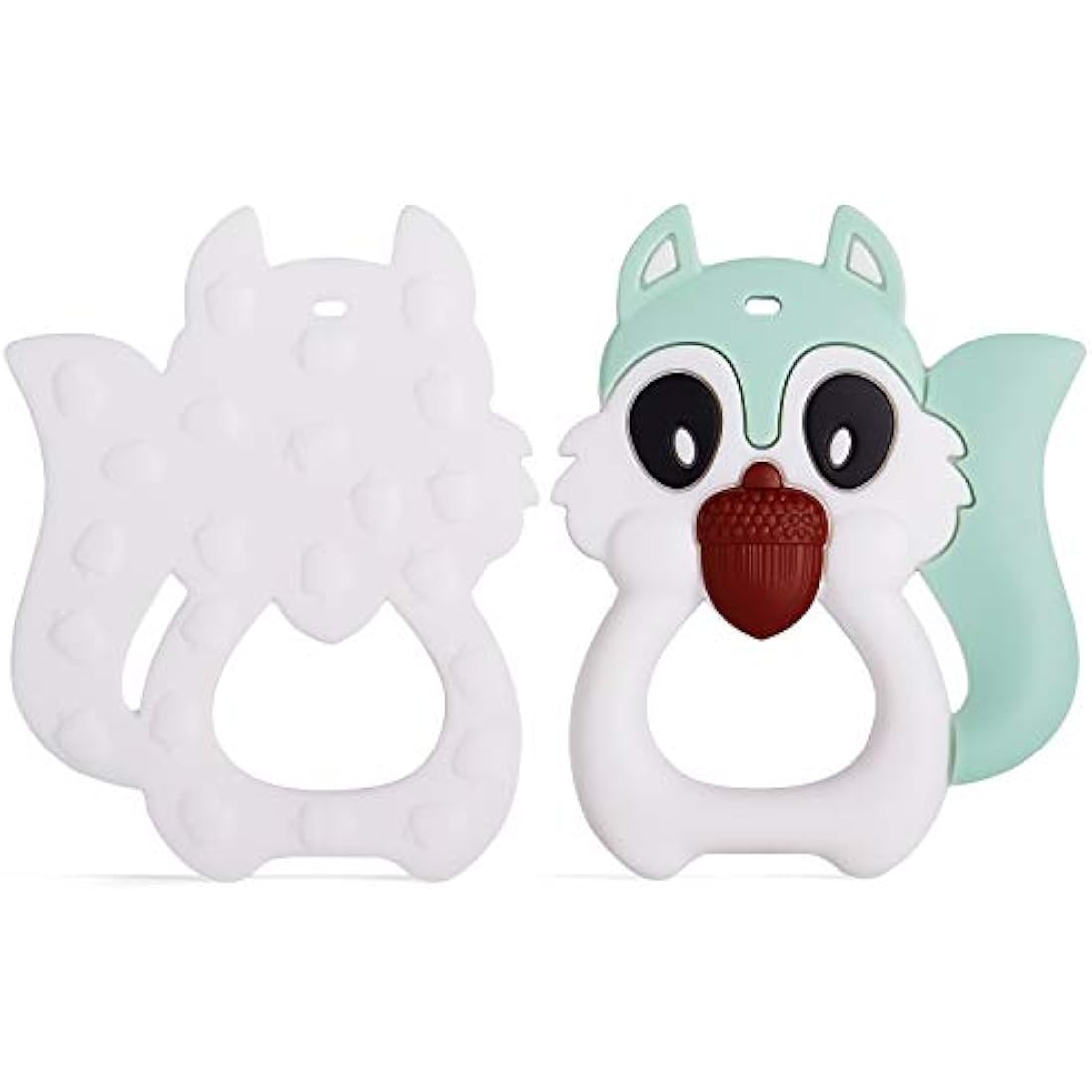 PREMYO Silicone Baby Teething Toy – BPA-Free Squirrel Teether for Gums