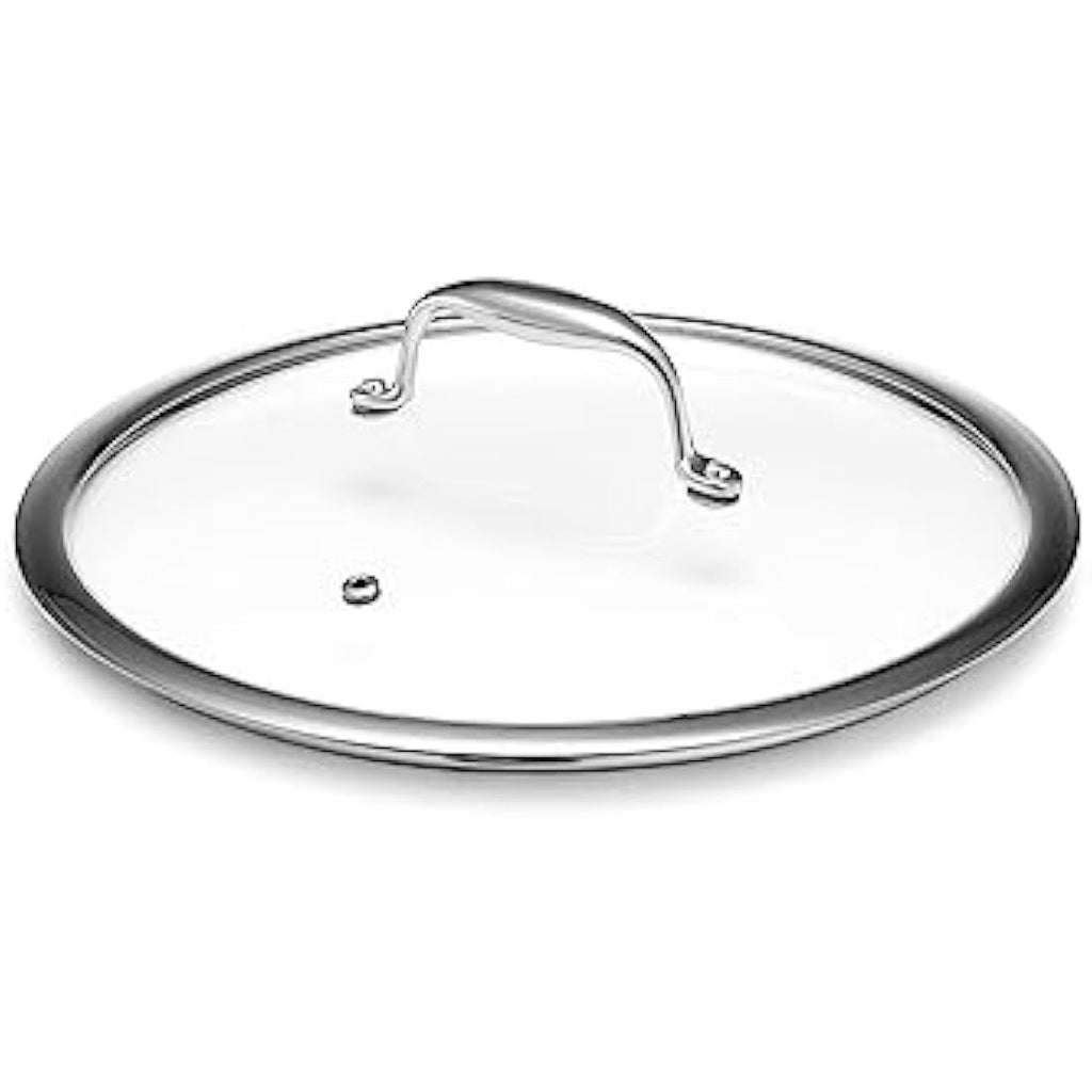 HexClad 10-Inch Tempered Glass Lid | Steam Vented Hybrid Cookware Cover