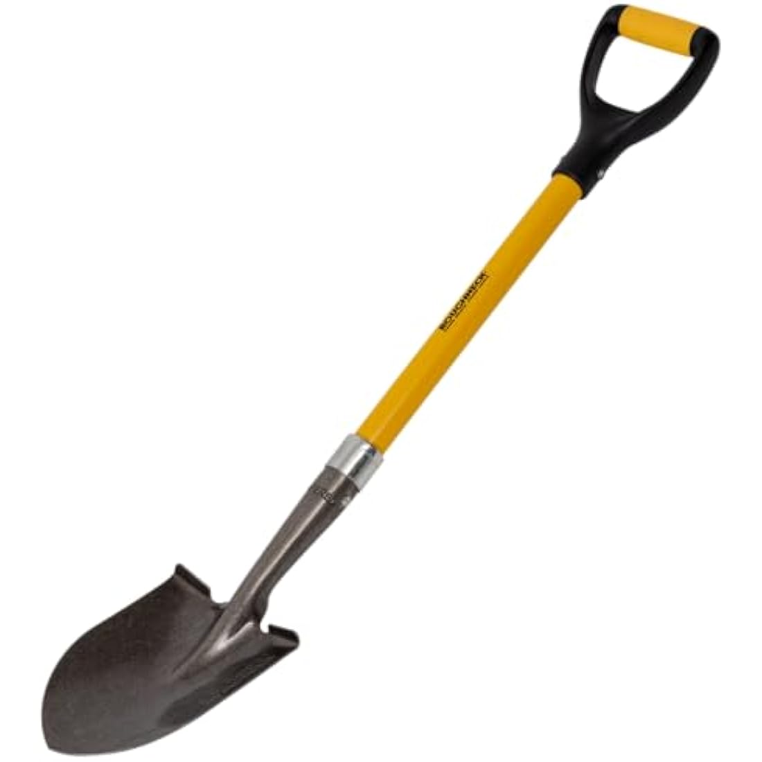 Roughneck Mini Shovel – Round Pointed Digging Tool with Fibreglass Handle