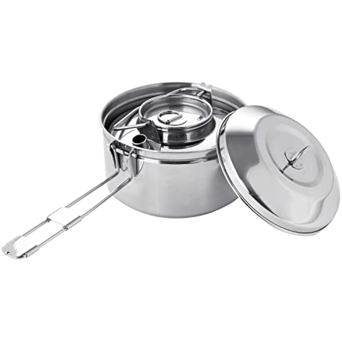 Fire Maple Antarcti Stainless Steel Camping Kettle and Pot Set | 1.0L