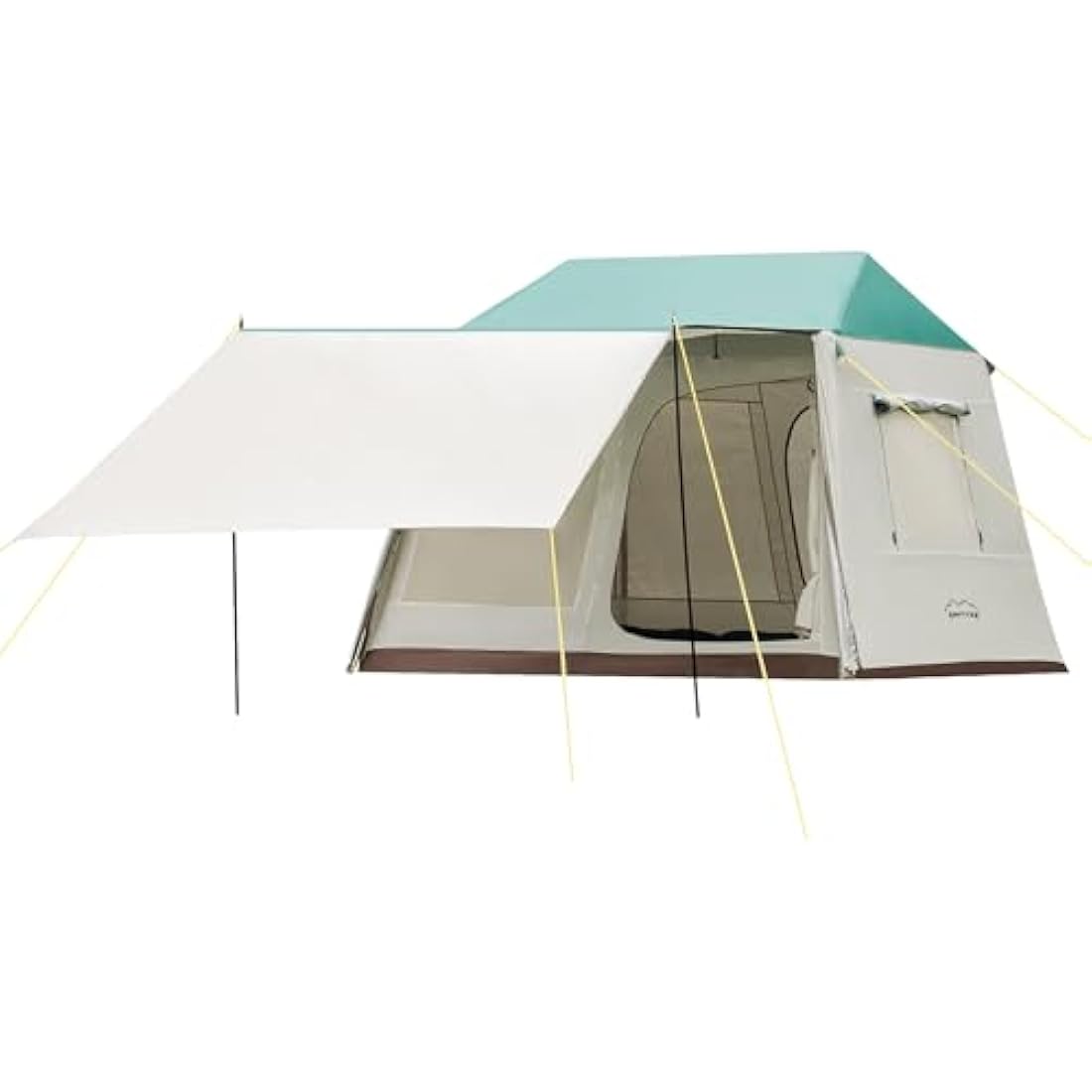 4-Person Waterproof Family Dome Tent with Sun Canopy