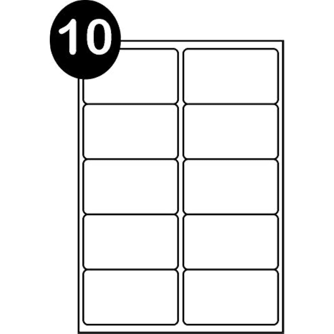 Jolof Store A4 Address Labels | 1000 Self Adhesive Stickers | 99.1 x 57mm