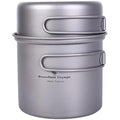 iBasingo Titanium Camping Cookware Set | Lightweight Outdoor Mess Kit
