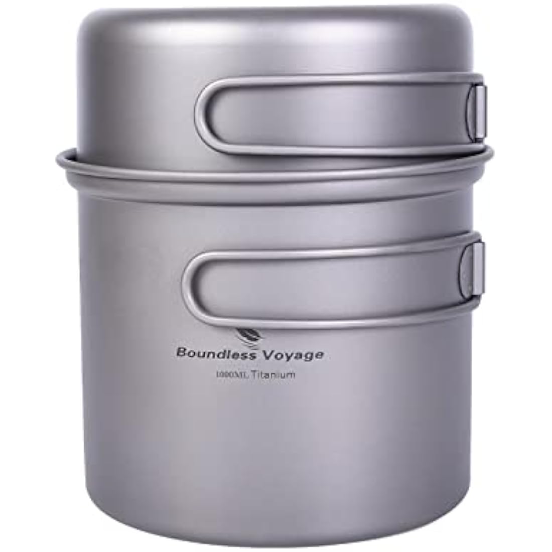 iBasingo Titanium Camping Cookware Set | Lightweight Outdoor Mess Kit