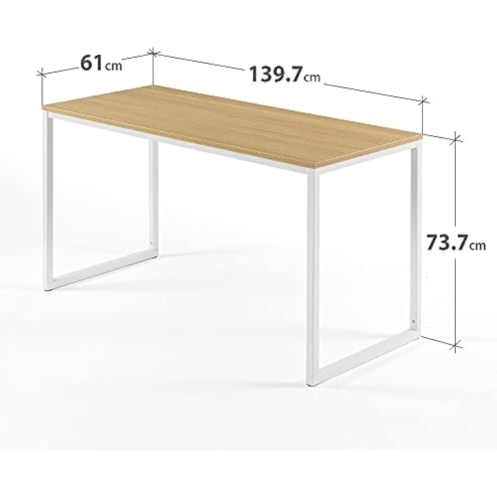 Zinus Jennifer Modern Study Desk – Metal and Wood Computer Table