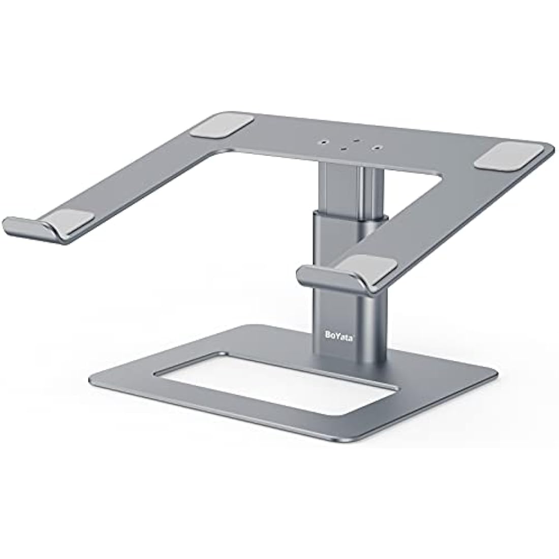BoYata Laptop Stand – Height Adjustable Ergonomic Cooling Riser for 10-17"