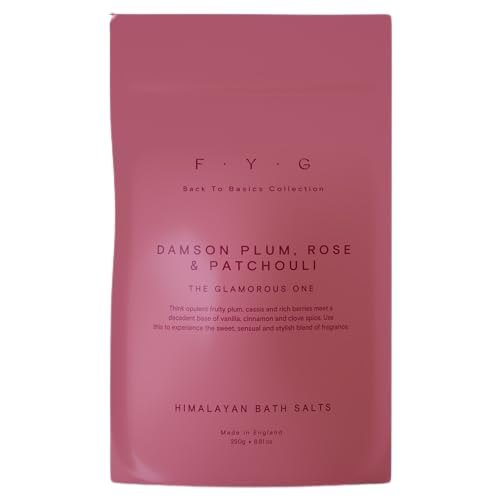 FYG Himalayan Pink Bath Salts – Damson Plum, Rose & Patchouli – 500g