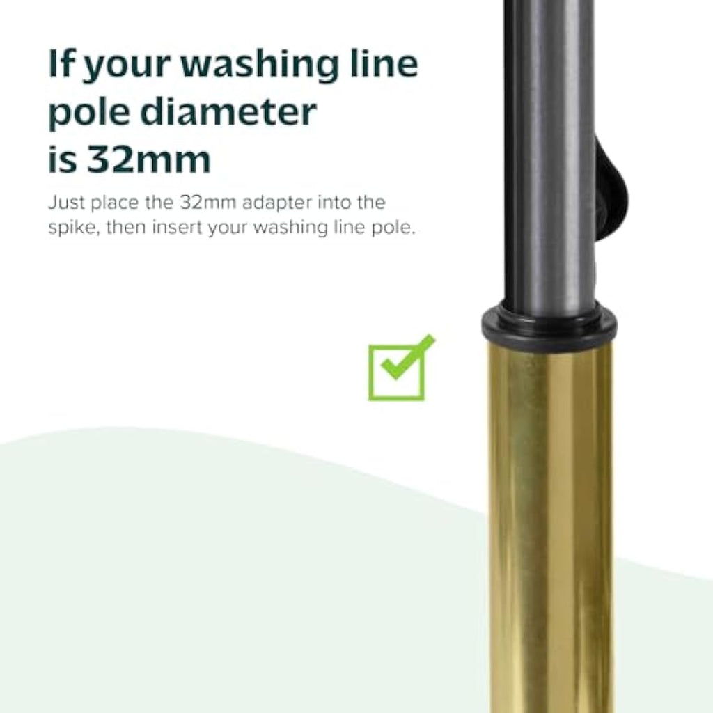 Jolof Store Heavy Duty Washing Line Spike – Galvanized Metal Ground Anchor