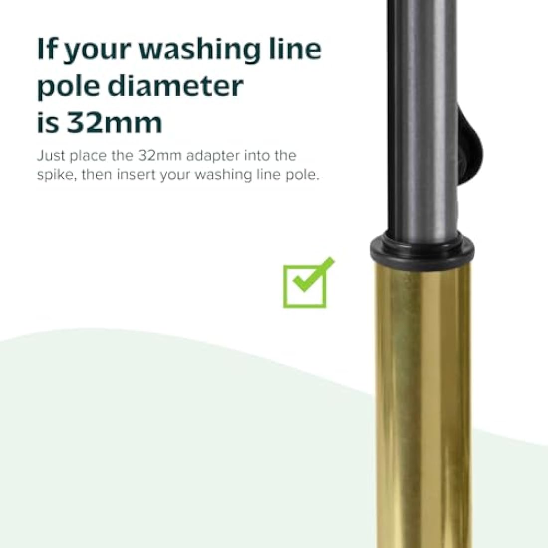 Jolof Store Heavy Duty Washing Line Spike – Galvanized Metal Ground Anchor