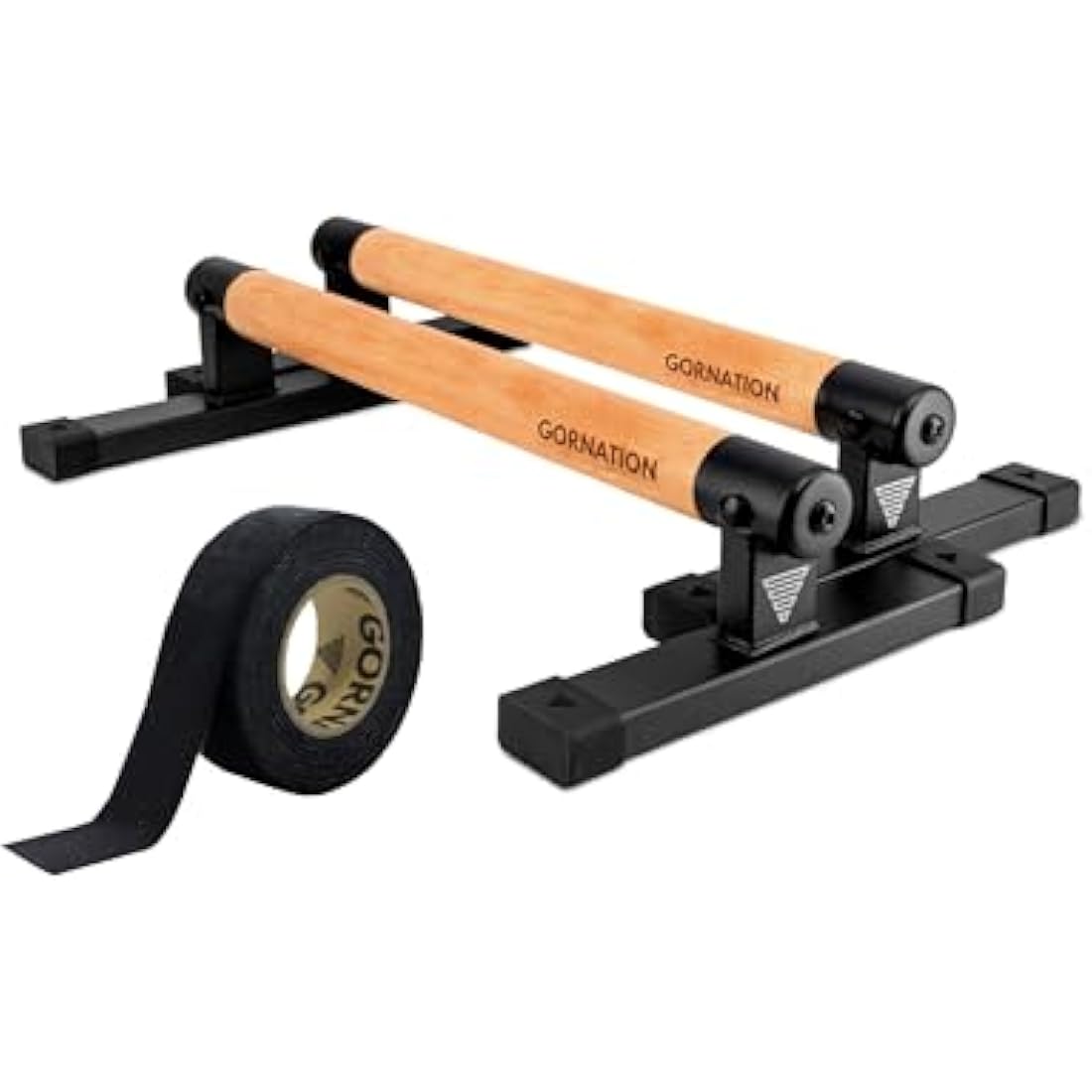GORNATION Wooden Parallettes – Non-Slip Calisthenics Push-Up Bars