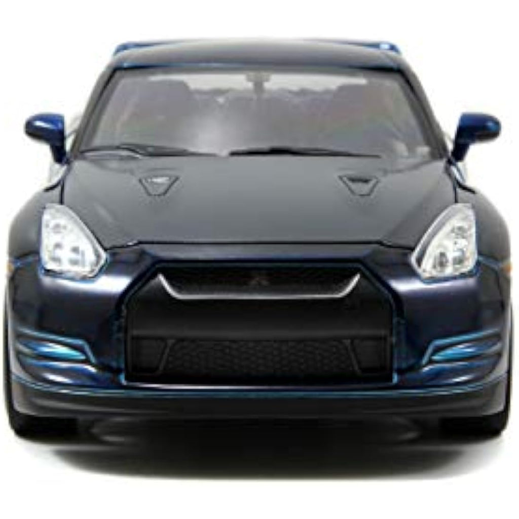 Jada Toys Brian's 2012 Nissan GT-R R35 Blue – 1:24 Diecast Model Car