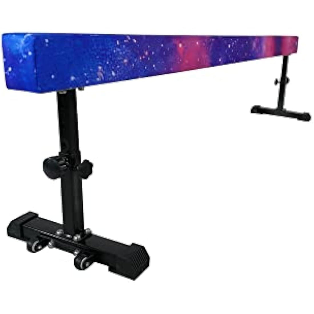 8ft Solid Gymnastics Balance Beam | Adjustable Suede Beam