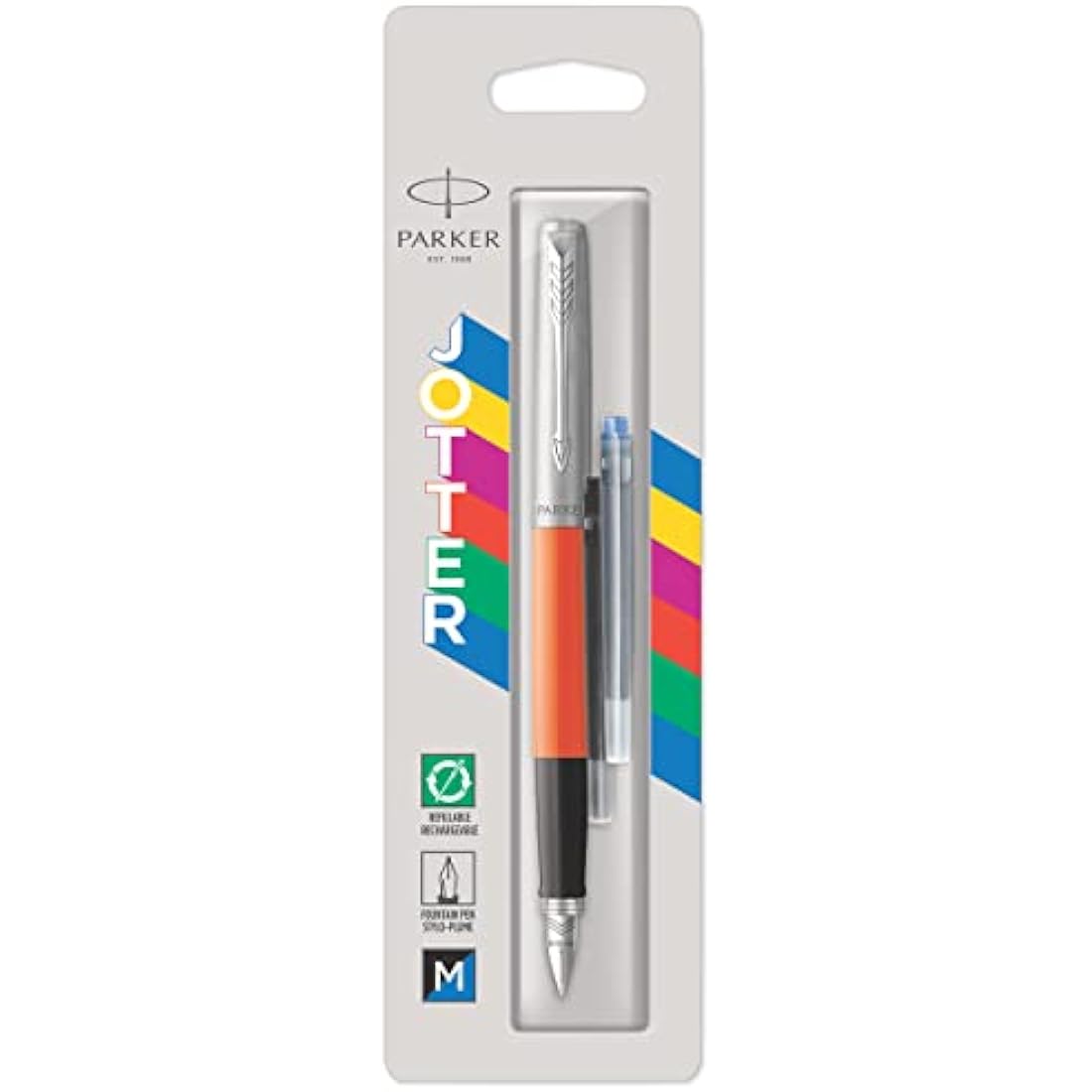 Parker Jotter Originals Fountain Pen - Classic Orange - Medium Nib