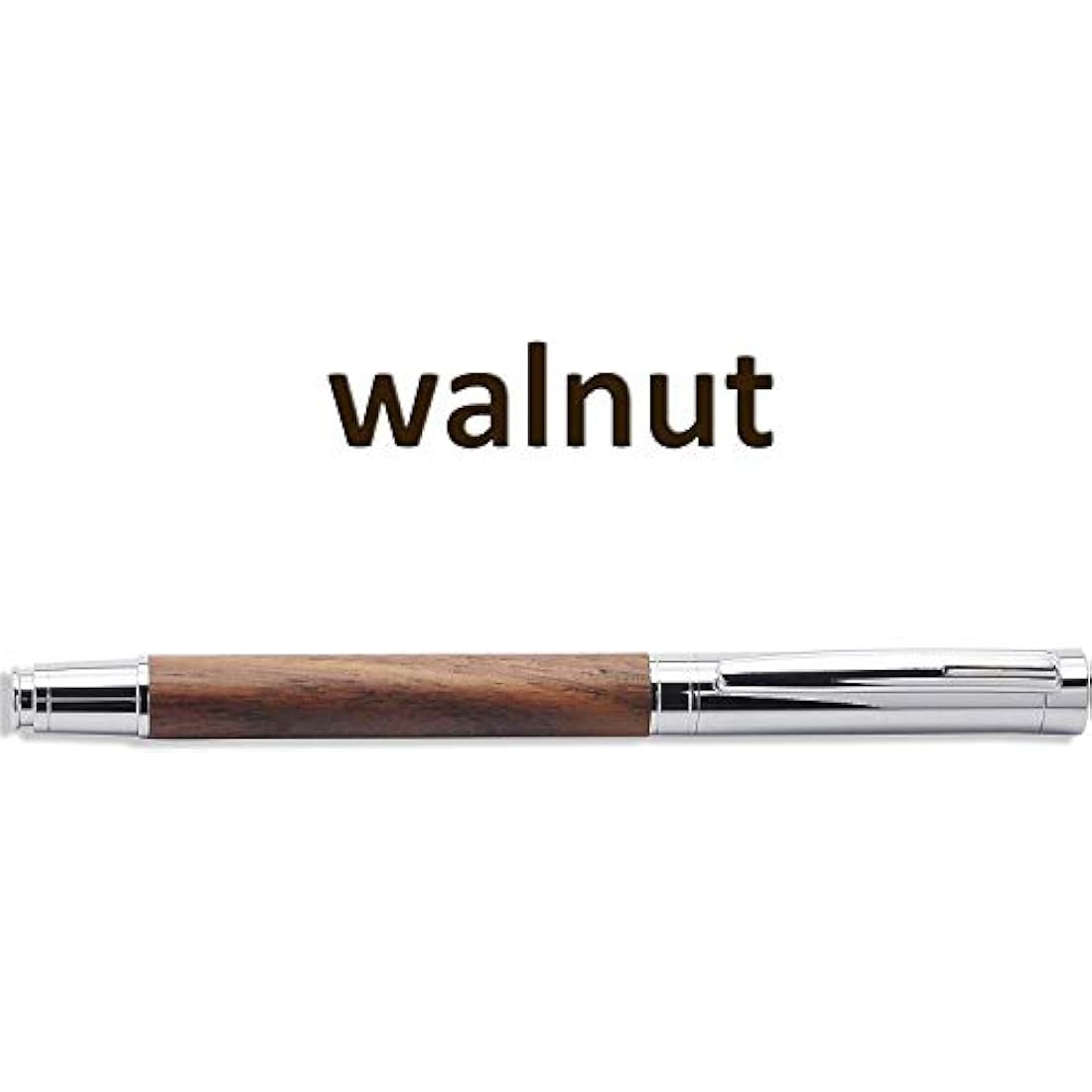 LACHIEVA LUX Walnut Wood Rollerball Pen Set with Wooden Gift Box