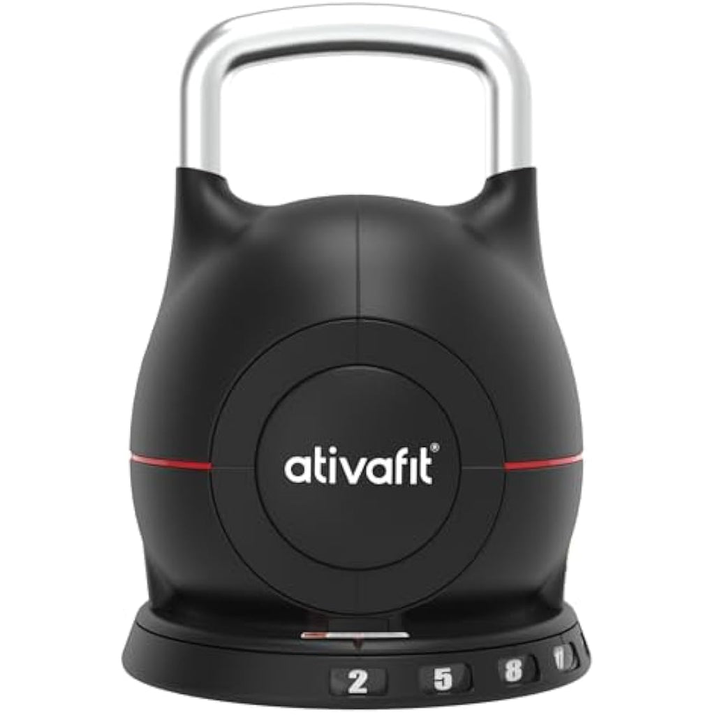 ATIVAFIT 20kg Adjustable Kettlebell – 7-in-1 Home Gym Strength Training