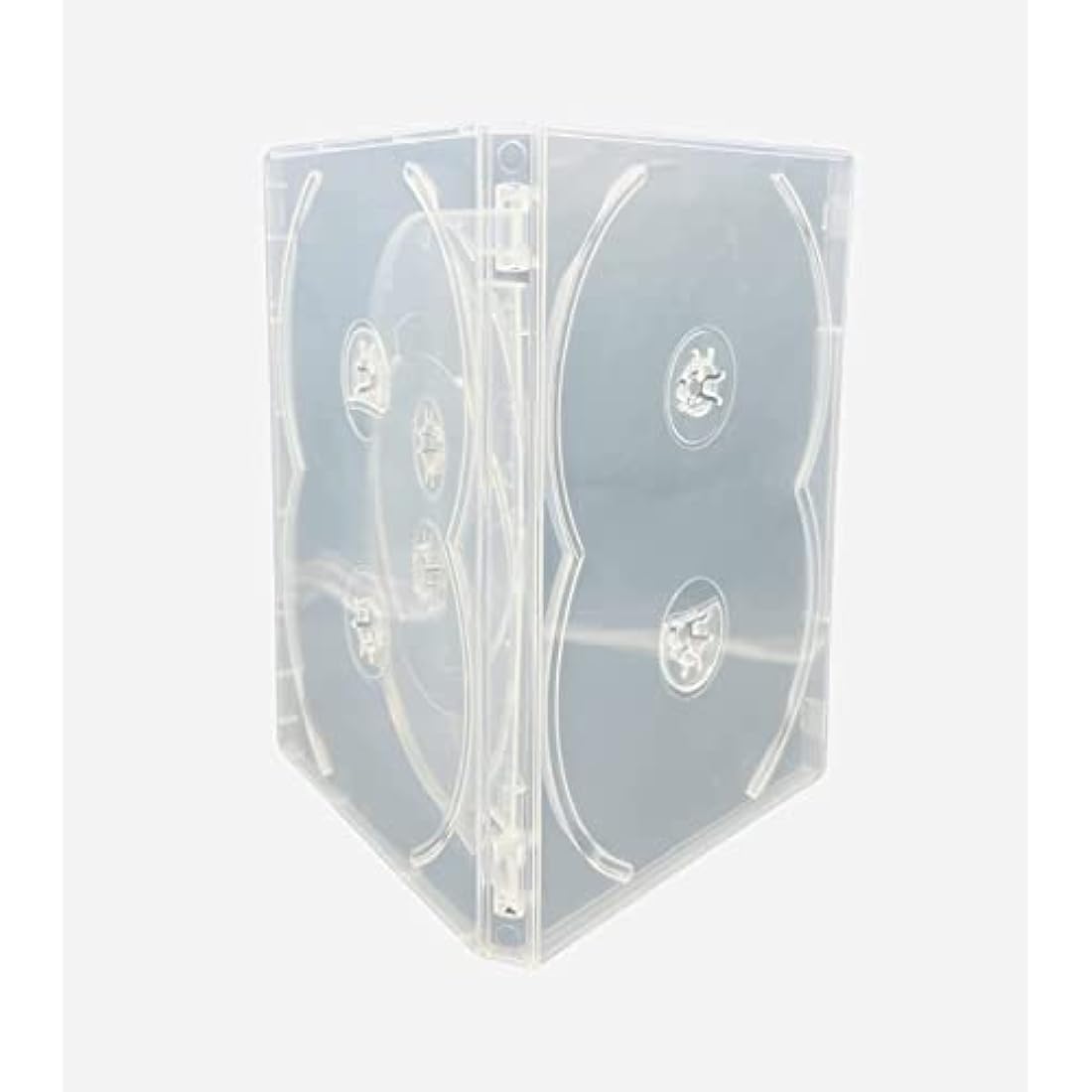 Jolof Store 6-Disc DVD Case | 14mm Clear Media Storage Pack of 5