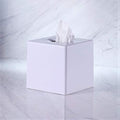 VINN DUNN Bespoke Cube Tissue Box Cover – White ABS Plastic Dispenser