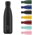 Chilly's Reusable Water Bottle – 260ml Insulated Stainless Steel – Black