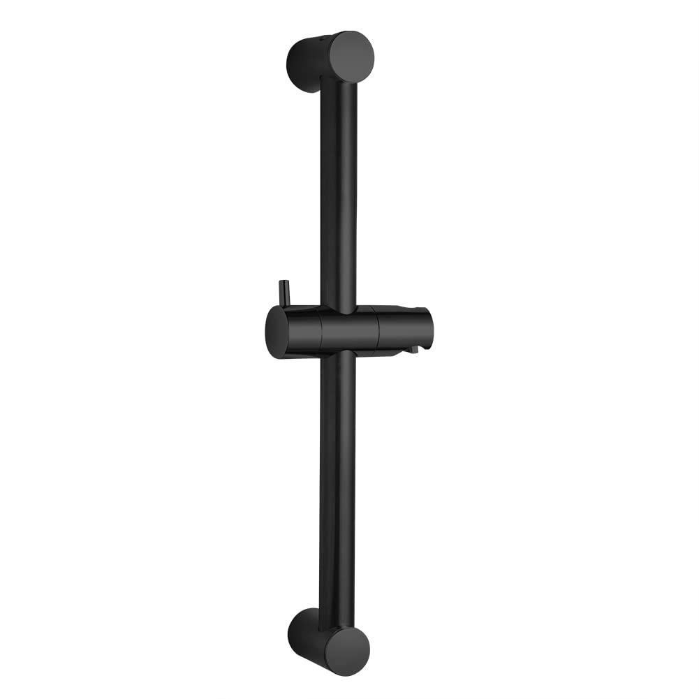 OFFO Shower Riser Rail | 44cm Adjustable Wall Mount Holder | Matte Black