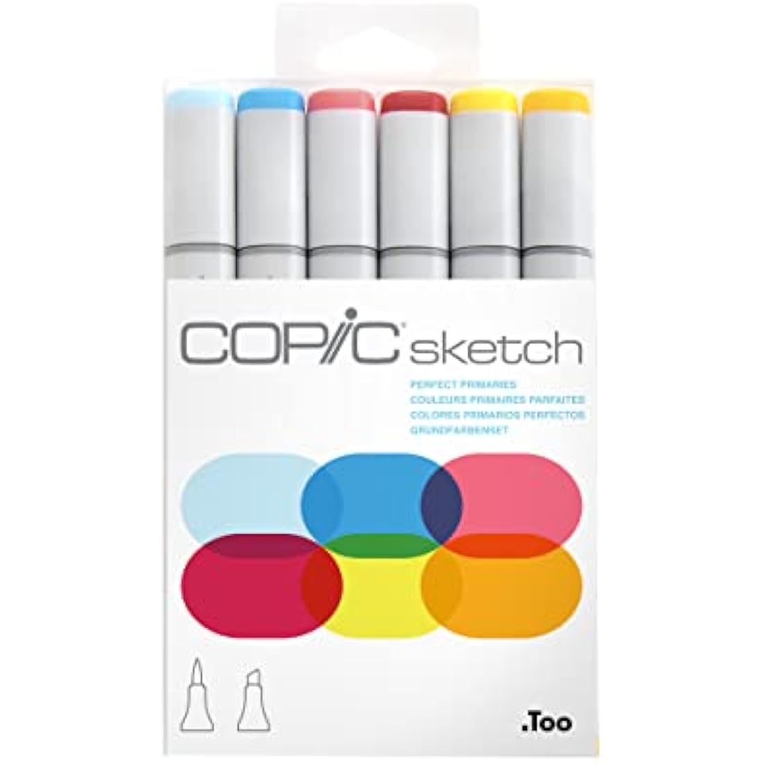 Copic Sketch Alcohol Markers – 6 Piece Basics Set for Art & Design