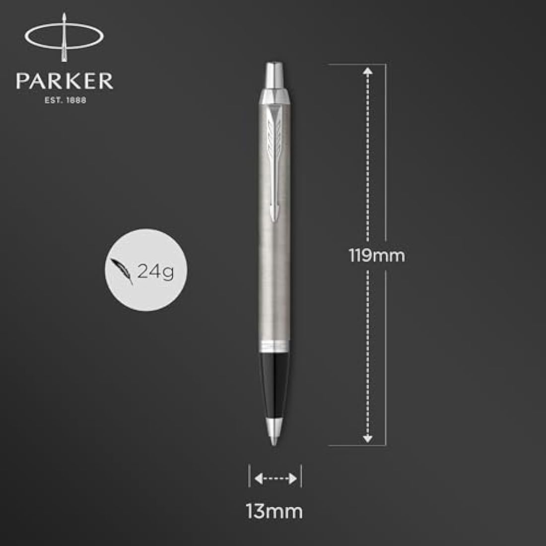 Parker IM Duo Gift Set | Fountain & Ballpoint Pen | Stainless Steel