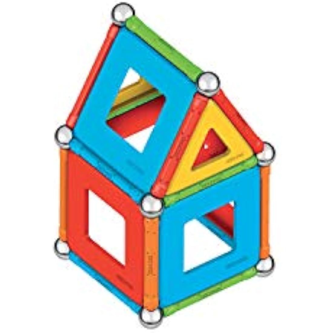 Geomag Supercolor Magnetic Construction Set - 100% Recycled Plastic - 78pc