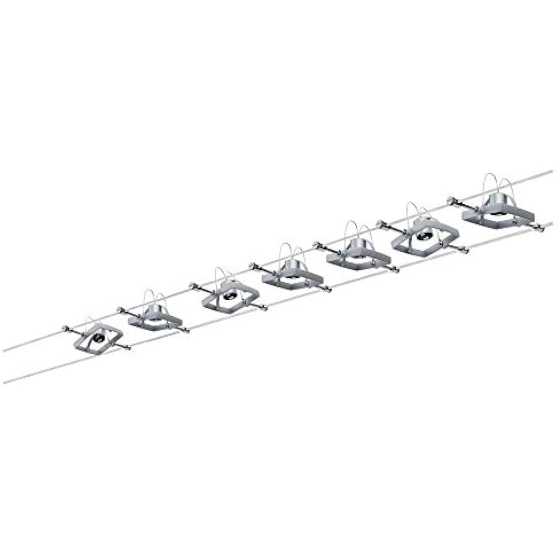 Paulmann Mac II Cable Lighting System – Matt Chrome Ceiling Wire Set